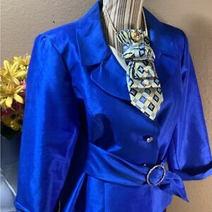 Alexander Julian Blue Necklace with Geometric Pattern